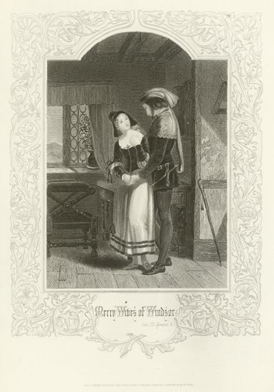 The Merry Wives of Windsor, Act III, Scene IV by Joseph Kenny Meadows